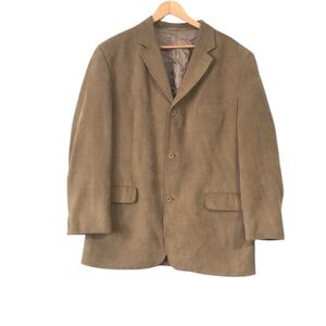 Britches tailored collection tan corduroy sport jacket blazer size 44 long